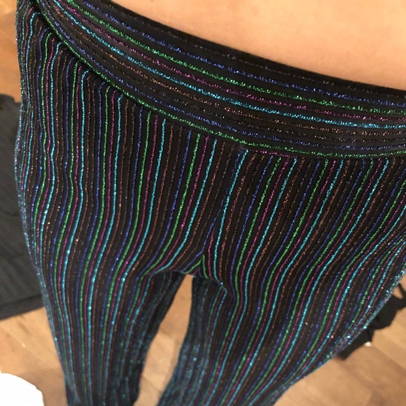 Forever21 striped metallic set crop top small NWT - Picture 7 of 8